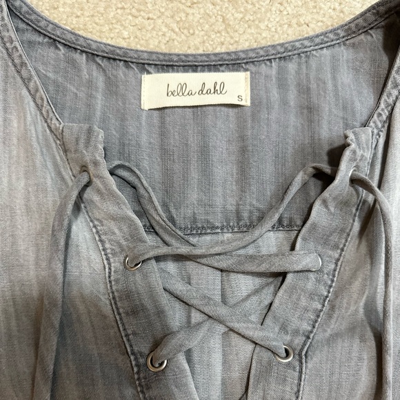 Bella Dahl long sleeve tie front shirt, size small - Picture 2 of 4